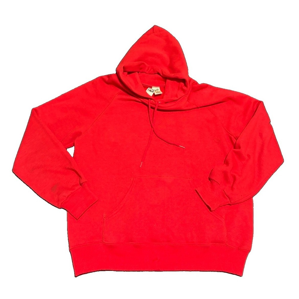 NWT Vintage 70s 80s L USA Gap Sweater Red Hoodie Pullover Preppy Athletic READ